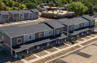 aerial view of housing projects