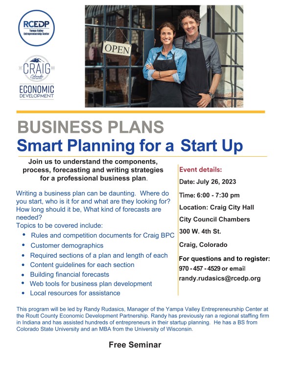 Business Plan Competition Seminar flyer image