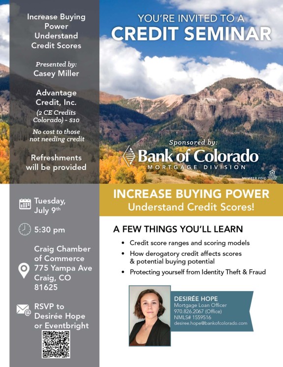 Credit Seminar flyer image