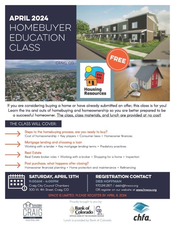 Free Homebuyer’s Education Class flyer image