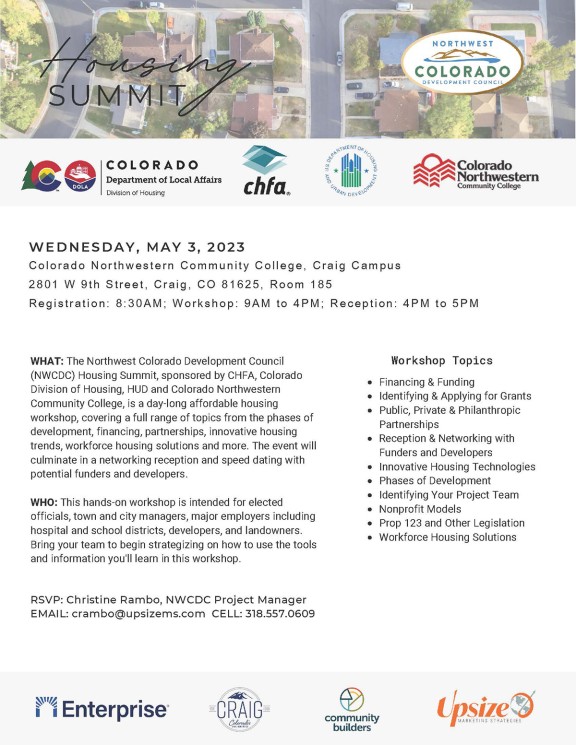 Housing Summit May 2023 flyer image